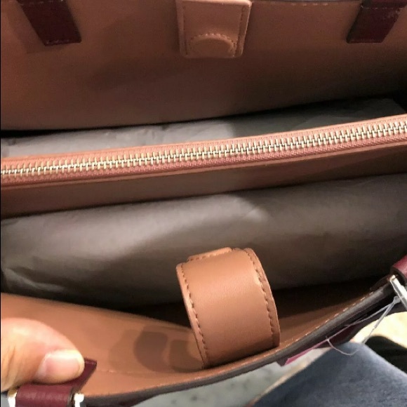 KATE SPADE HAYES TOTE BAG  LARGE CHERRYWOOD TOTE - Picture 10 of 10